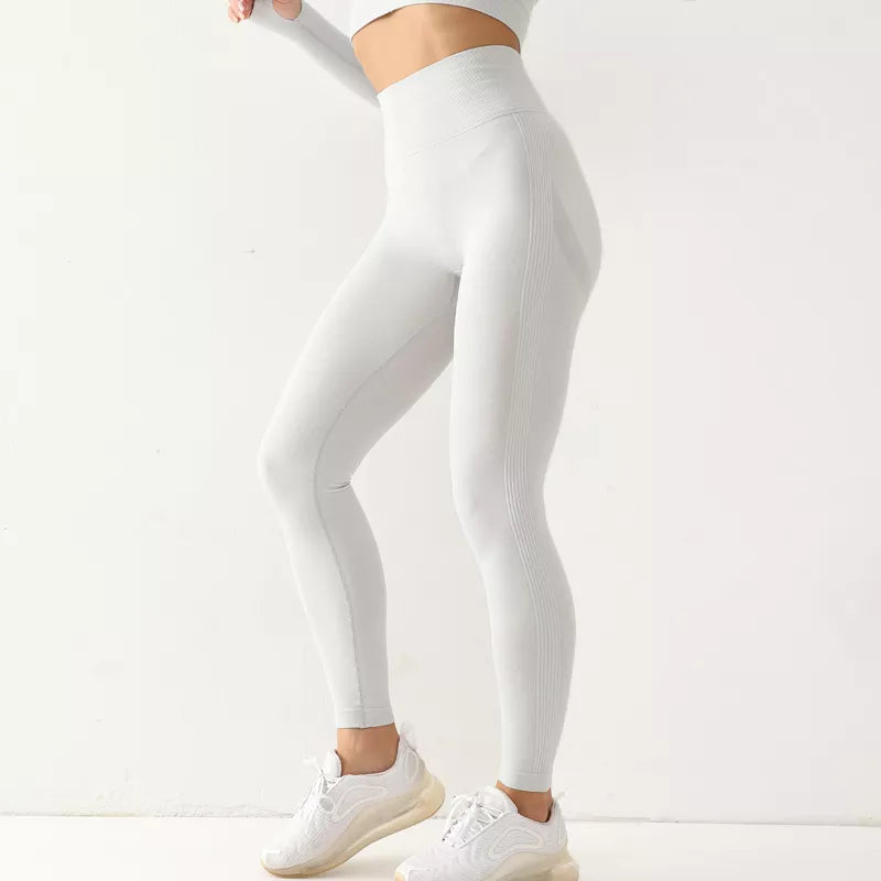 High Waist Elastic Solid Yoga Leggings