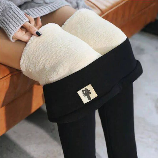 Winter Fleece Lined High Waist Leggings