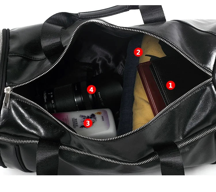 Fitness Shoulder Bag With Shoes Pocket