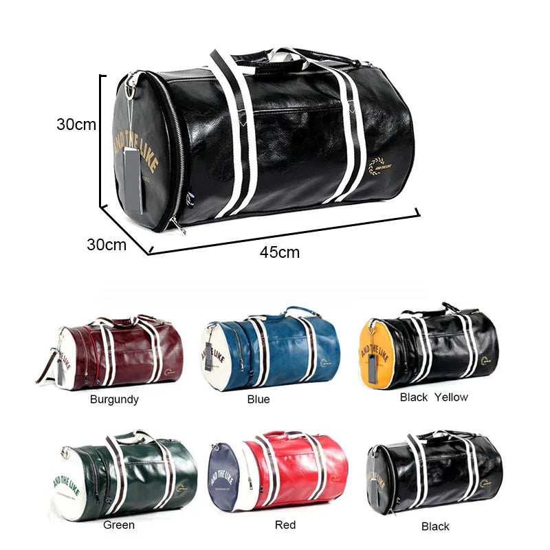 Sport Gym Bag Waterproof Leather Handbag