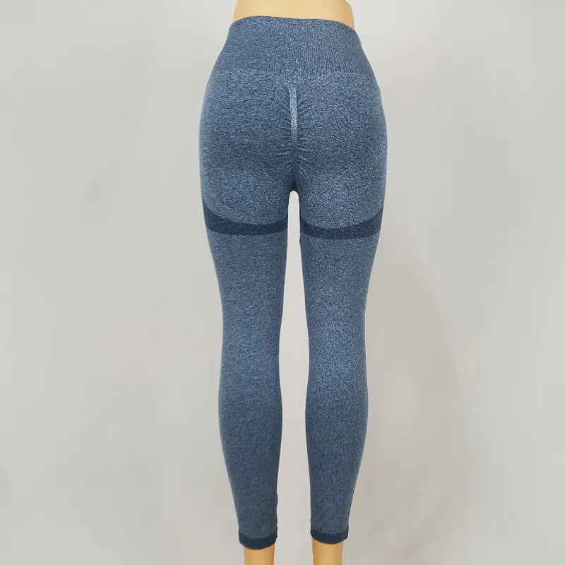 High Waist Elastic Solid Yoga Leggings