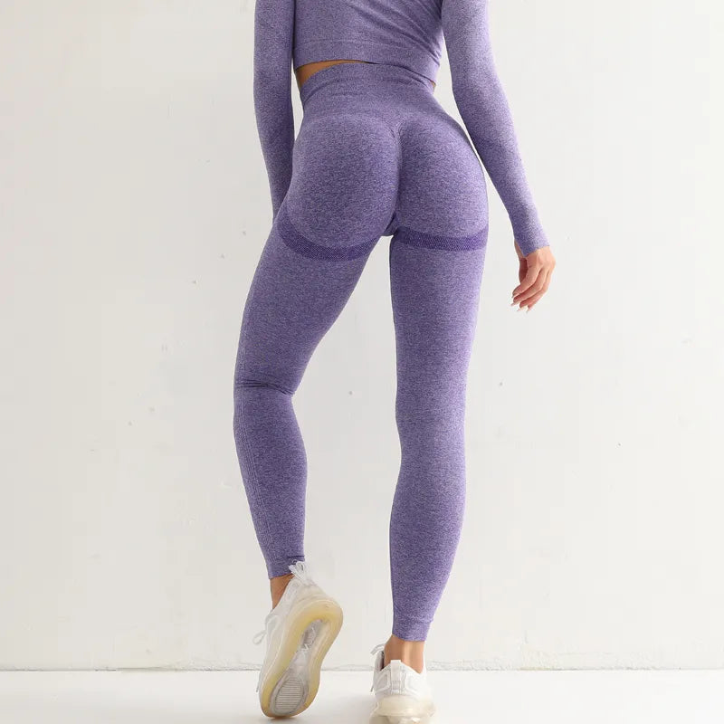 High Waist Elastic Solid Yoga Leggings