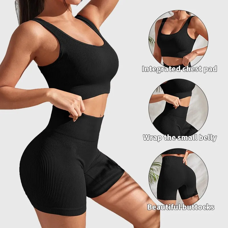 Yoga Sets 2 Pieces Gym Suits