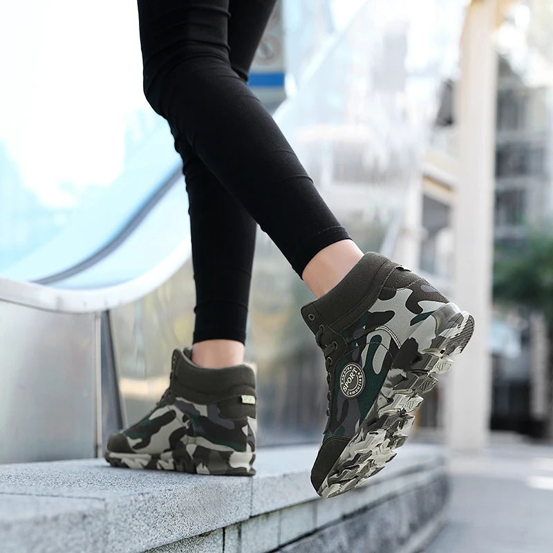 Camouflage Wedge Sneaker