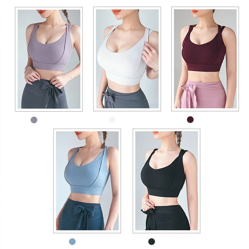 Crop Top Fitness Tops Bounce Control