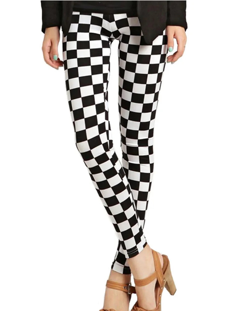 Fashion Plaid Printing Legging