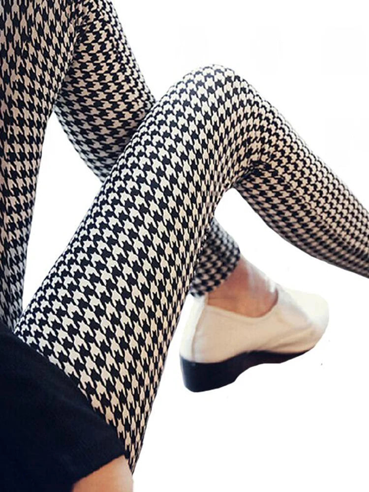 Fashion Plaid Printing Legging