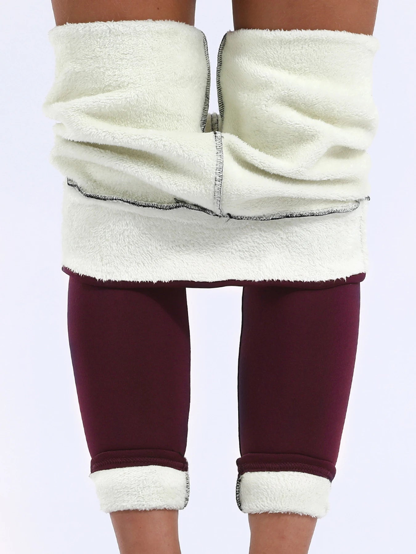 Winter Velvet Leggings | Solid Color Thick Pants