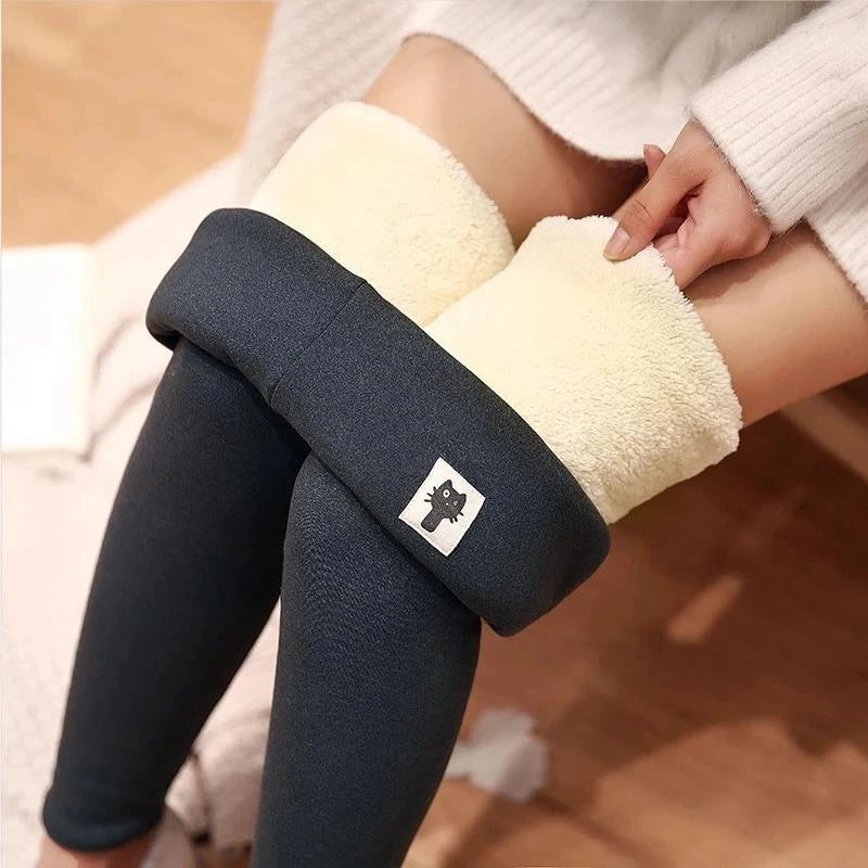 Winter Fleece Lined High Waist Leggings