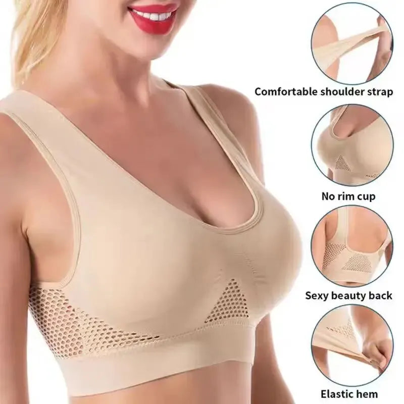 Ultimate Comfort Seamless Mesh Sports Bra