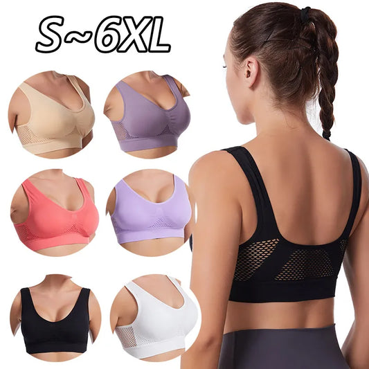 Shockproof Seamless Mesh Sports Bra: Ultimate Support for Every Workout