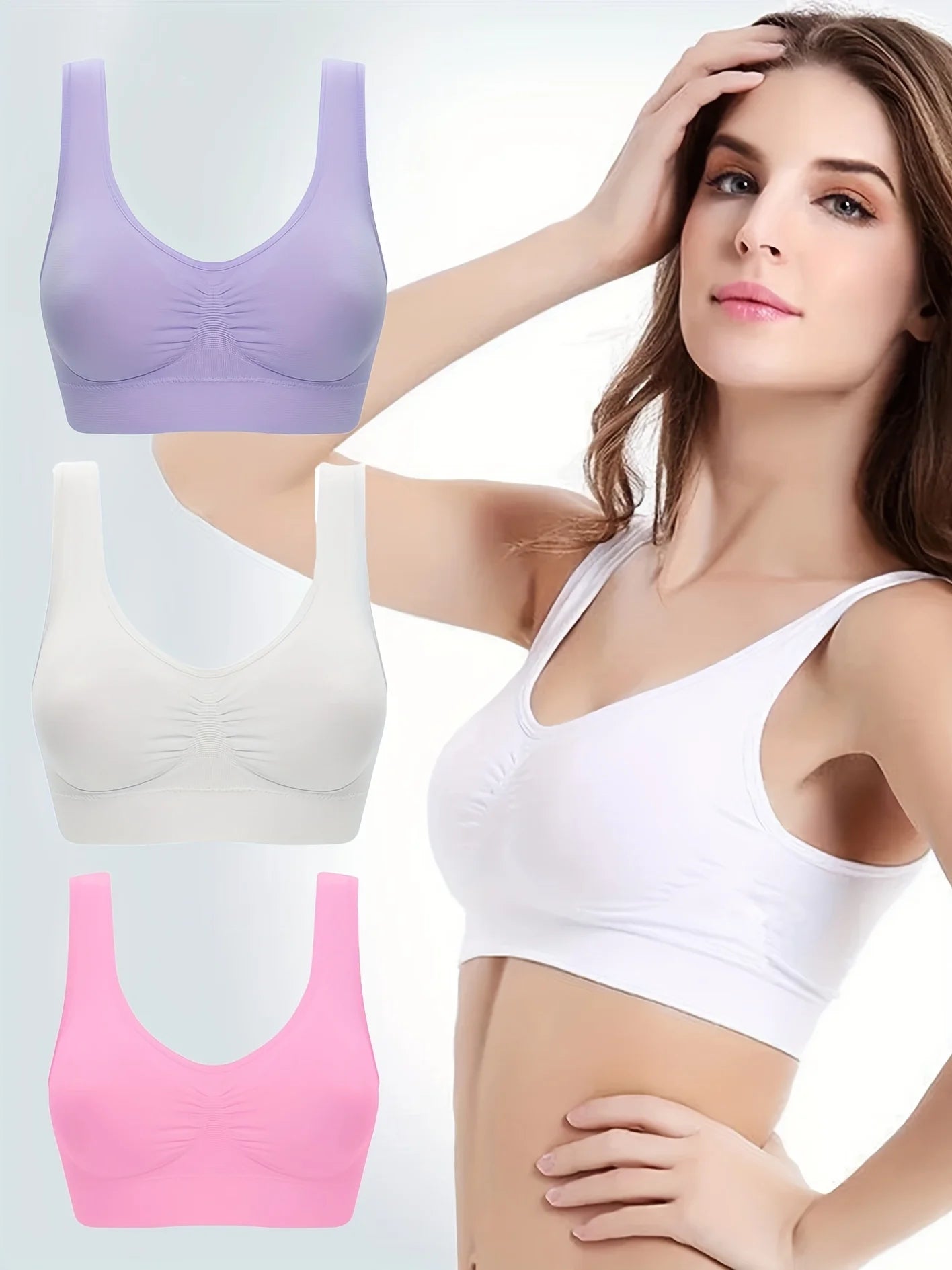 Plus Size Wireless Push-Up Bra