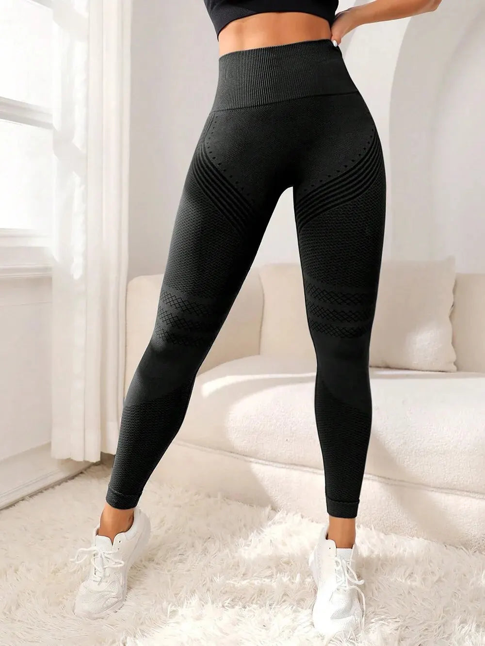 High-Waisted Women's Sports Pants | Sexy Lifting Buttocks | Elastic Fitness Running Yoga Tights