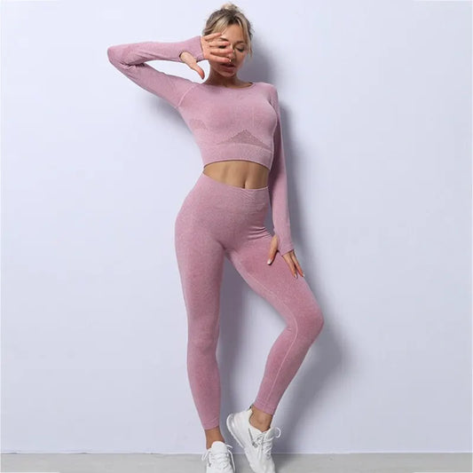 Workout Outfits Crop Top Running Sets