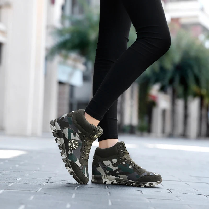 Camouflage Wedge Sneaker