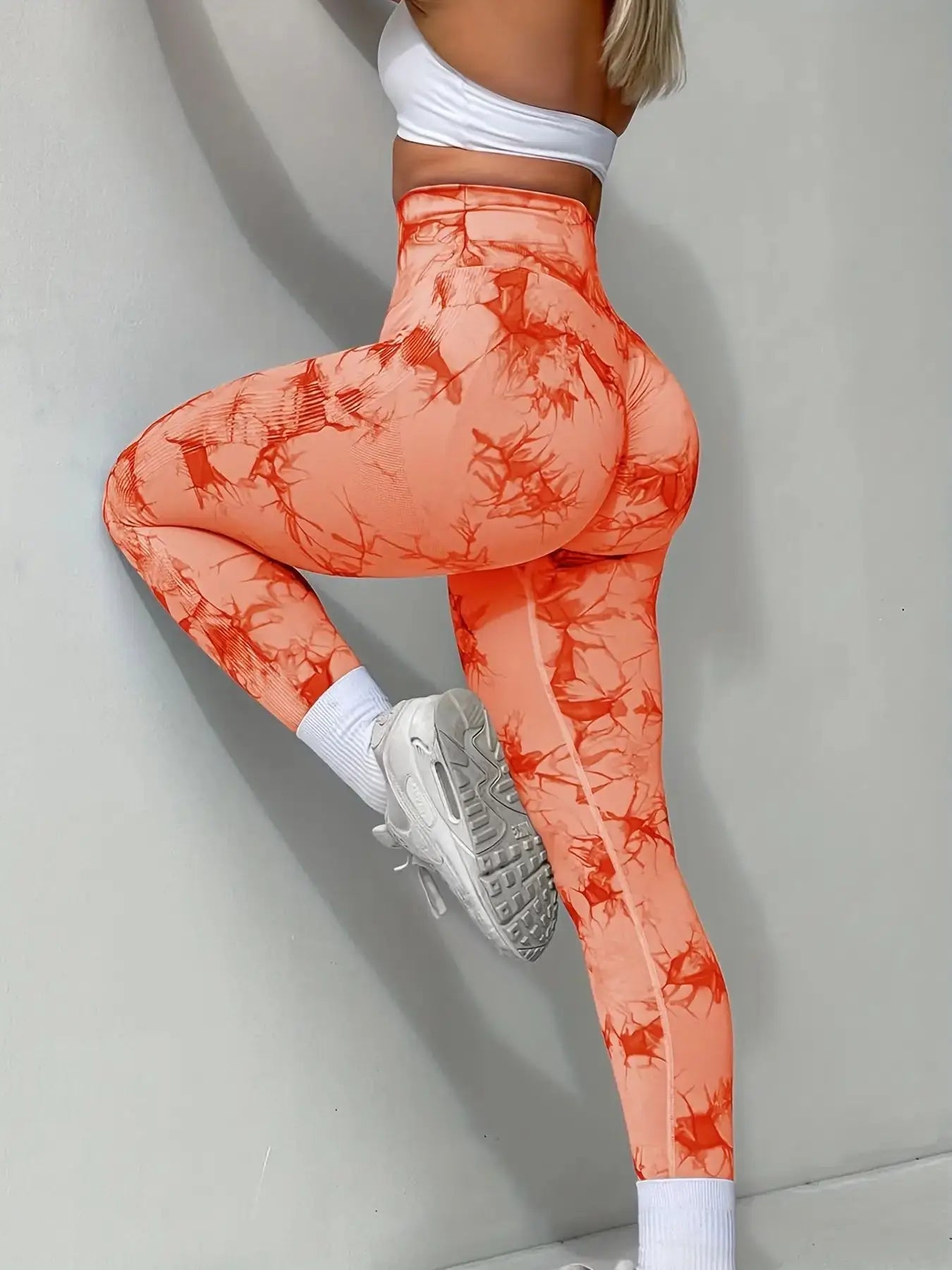 Women's Tie-Dye Seamless Peach Butt