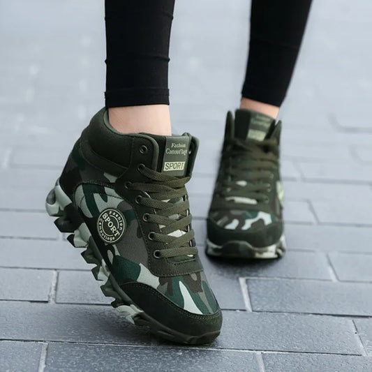 Camouflage Wedge Sneaker